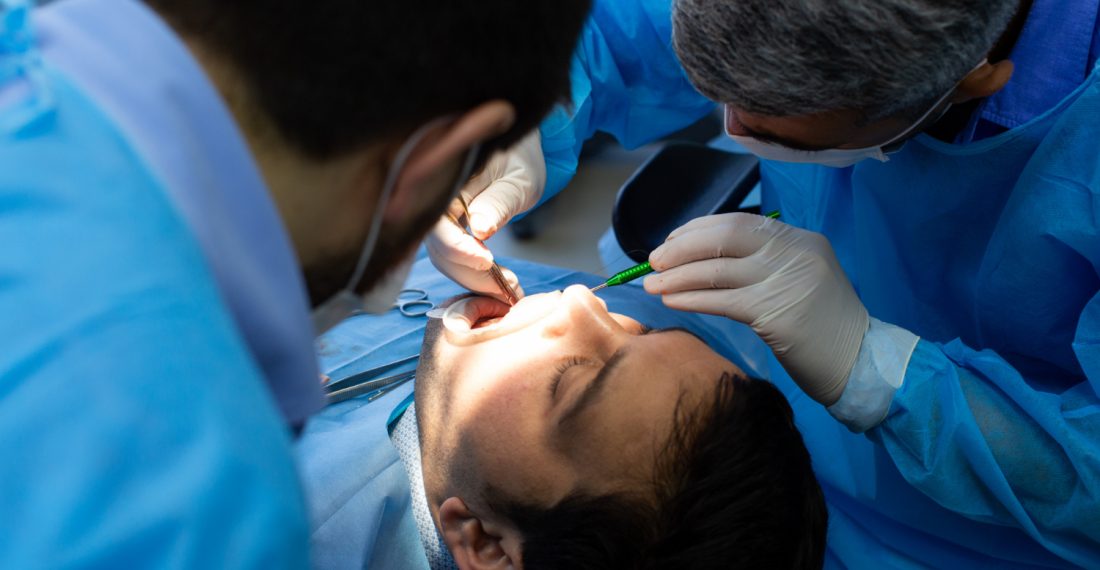 A patient undergoing Root Canal Treatment with utmost care to their anxieties.