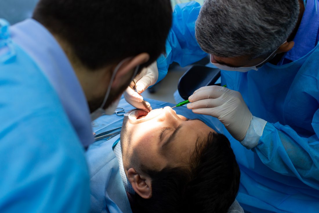 A patient undergoing Root Canal Treatment with utmost care to their anxieties.